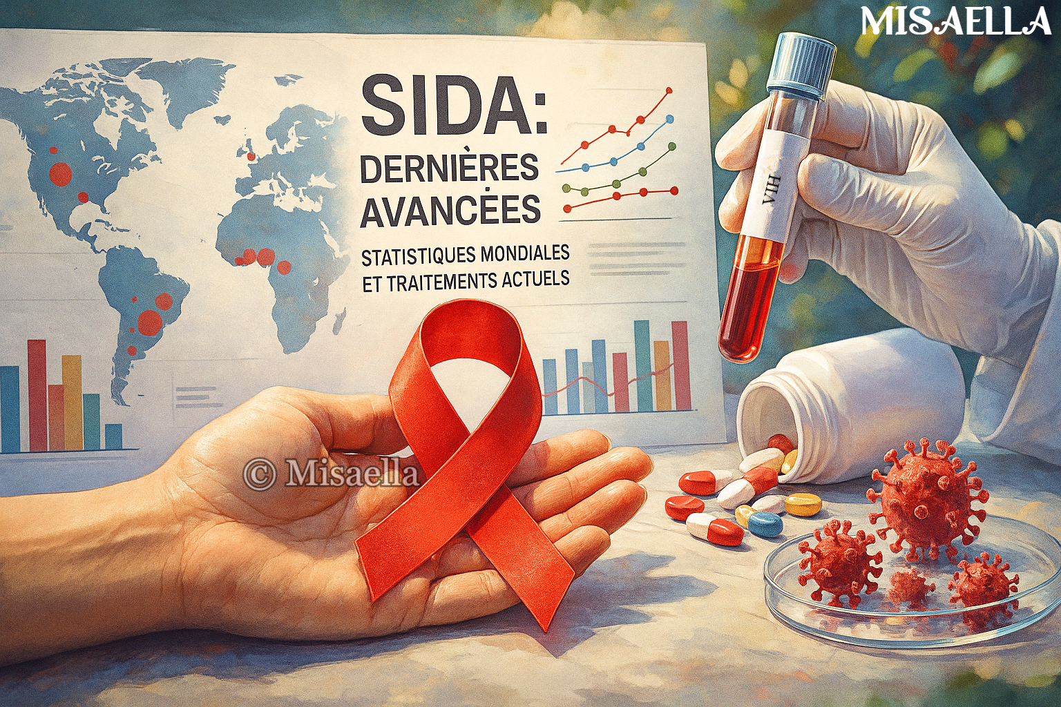 SIDA : dernières avancées, statistiques mondiales et traitements actuels👩🏻‍⚕️