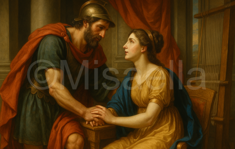 Pénélope et Ulysse : un amour fidèle et éternel dans l'odyssée🏹