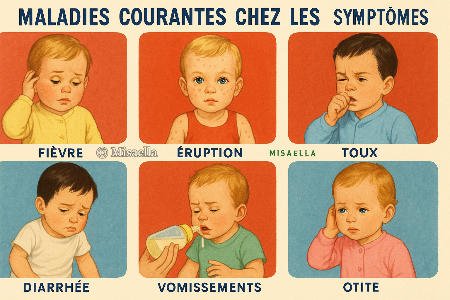 Petits bobos, grands soucis : reconnaître les maladies courantes du nourrisson. 👶👩‍⚕️