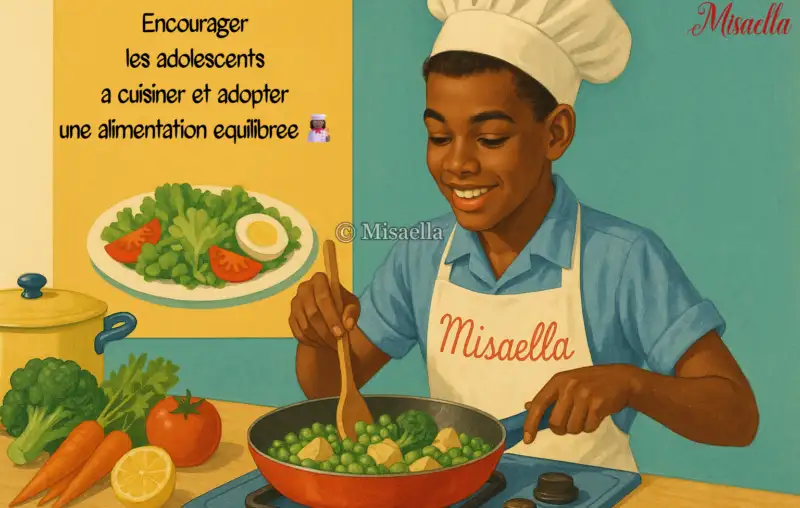Encourager les adolescents à cuisiner et adopter une alimentation équilibrée👩🏾‍🍳