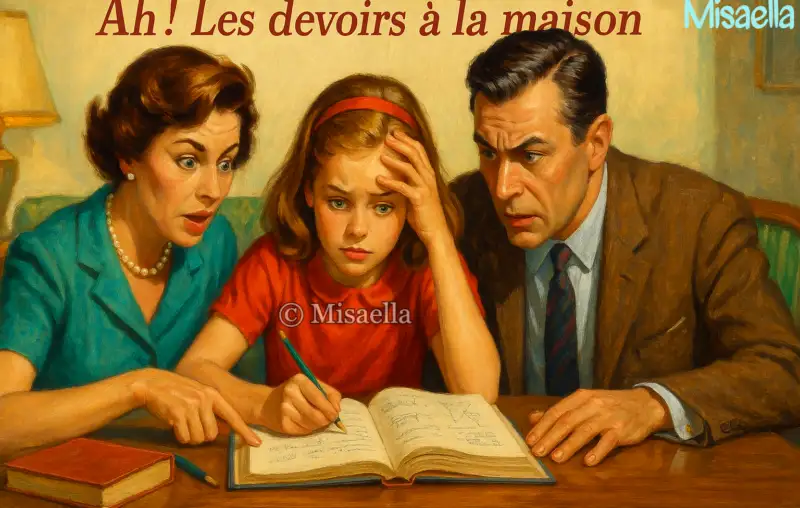 Ah ! les devoirs à la maison 👨‍👩‍👧‍👦
