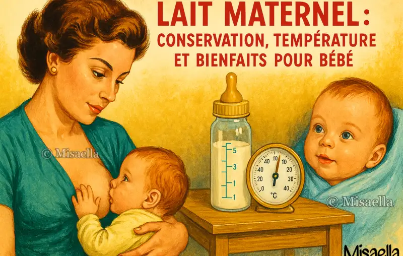 Lait maternel : conservation, température et bienfaits pour bébé🍼