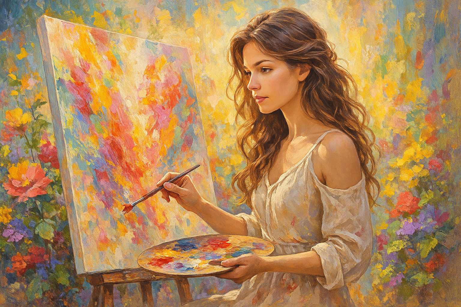 La peinture intuitive : une clé pour libérer vos émotions et retrouver l’harmonie intérieure👩‍🎨