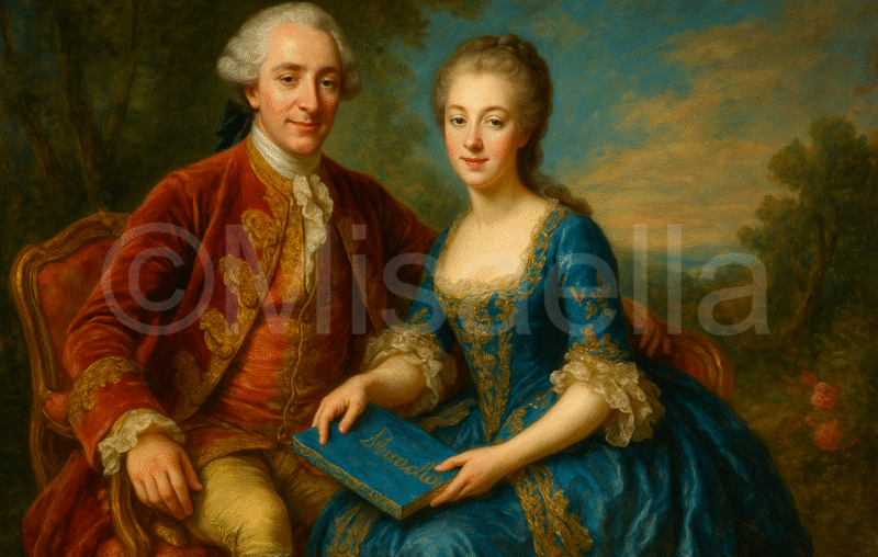 Le Prince de ligne et Françoise-Marie de Bourbon en 1766👑📜