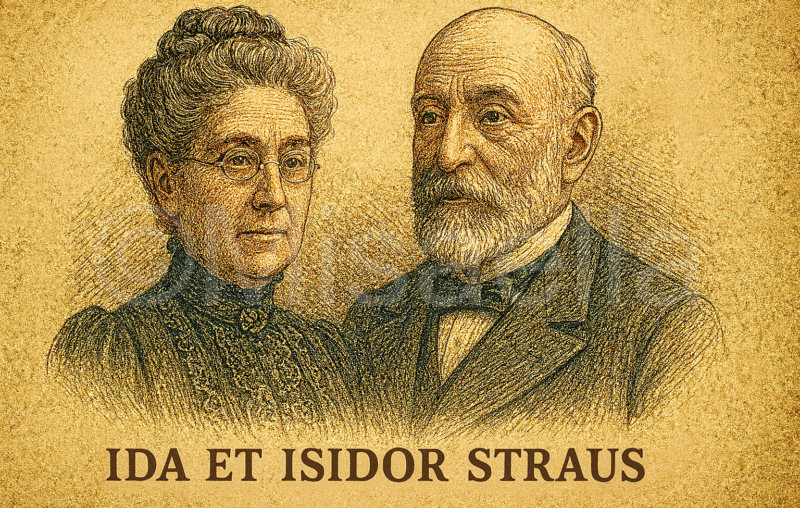 Ida et Isidor Straus : l’amour éternel qui a péri avec le titanic🛳️💔👫
