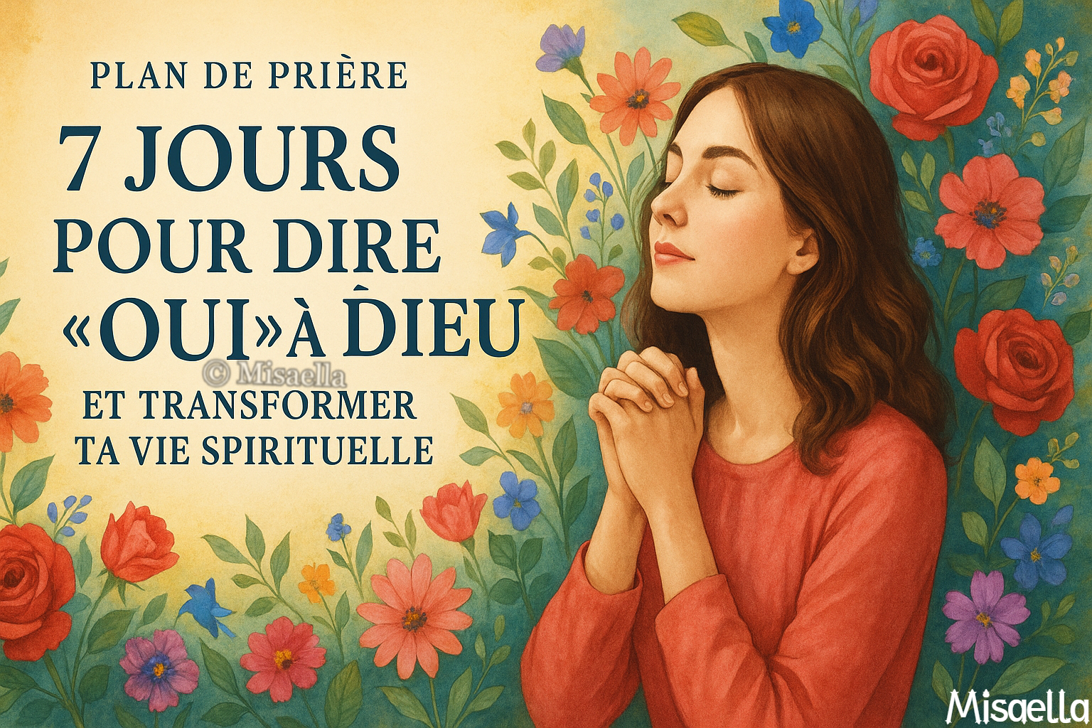 Plan de prière : 7 jours pour dire “oui” à Dieu et transformer ta vie spirituelle