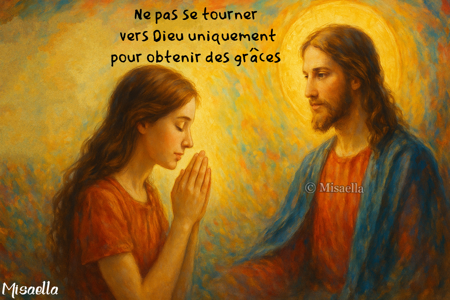 Ne pas se tourner vers Dieu uniquement pour obtenir des grâces : aimer Dieu pour qui il est💫