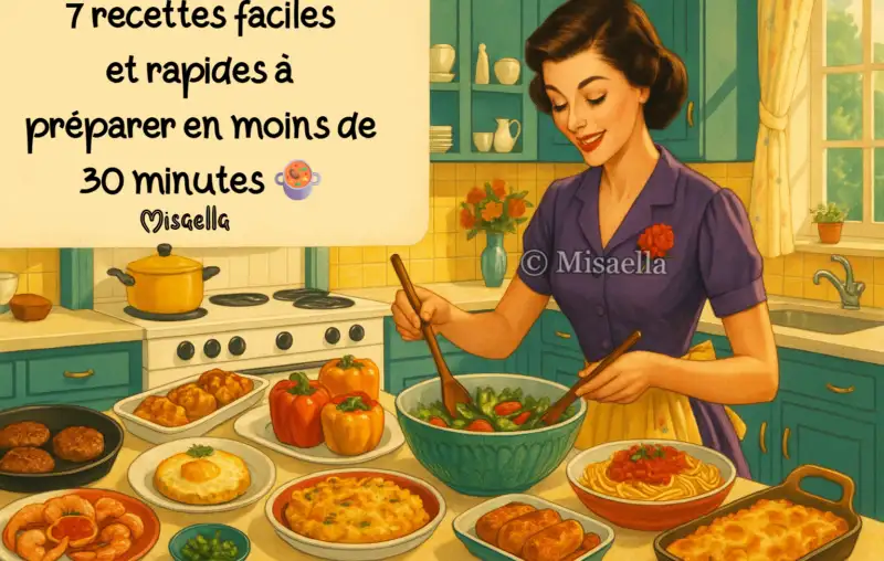 7 recettes faciles et rapides à préparer en moins de 30 minutes🍲