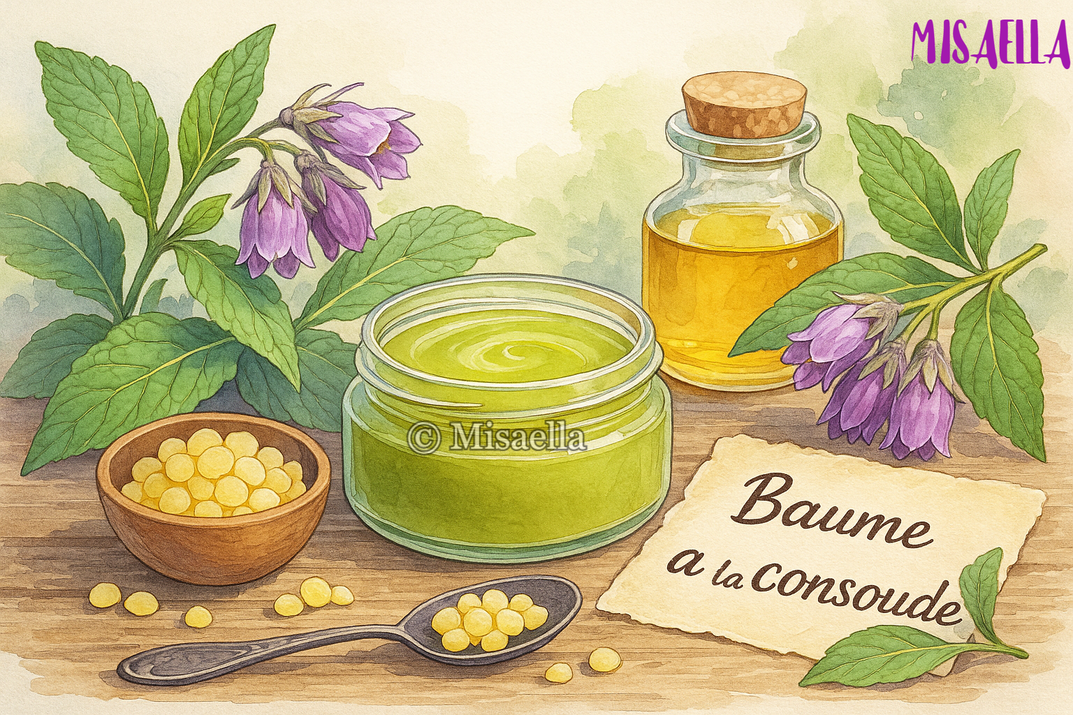 DIY : Baume à la consoude : soulager les muscles naturellement et 100% naturelle 🧴🌿