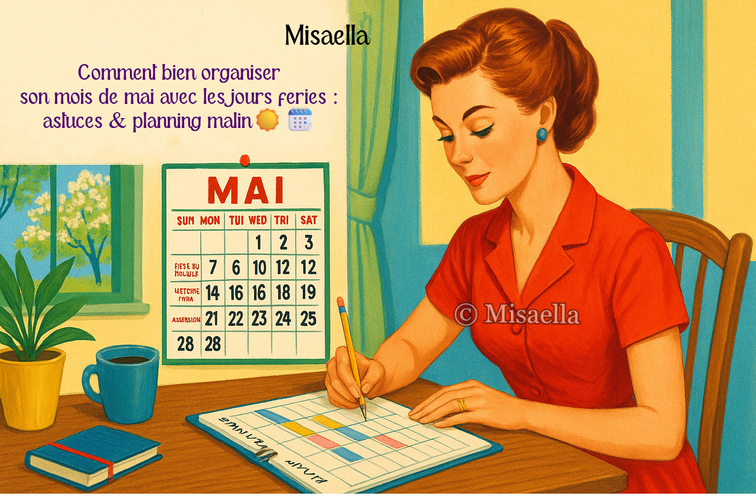 Comment bien organiser son mois de mai avec les jours fériés : astuces & planning malin☀️🗓️