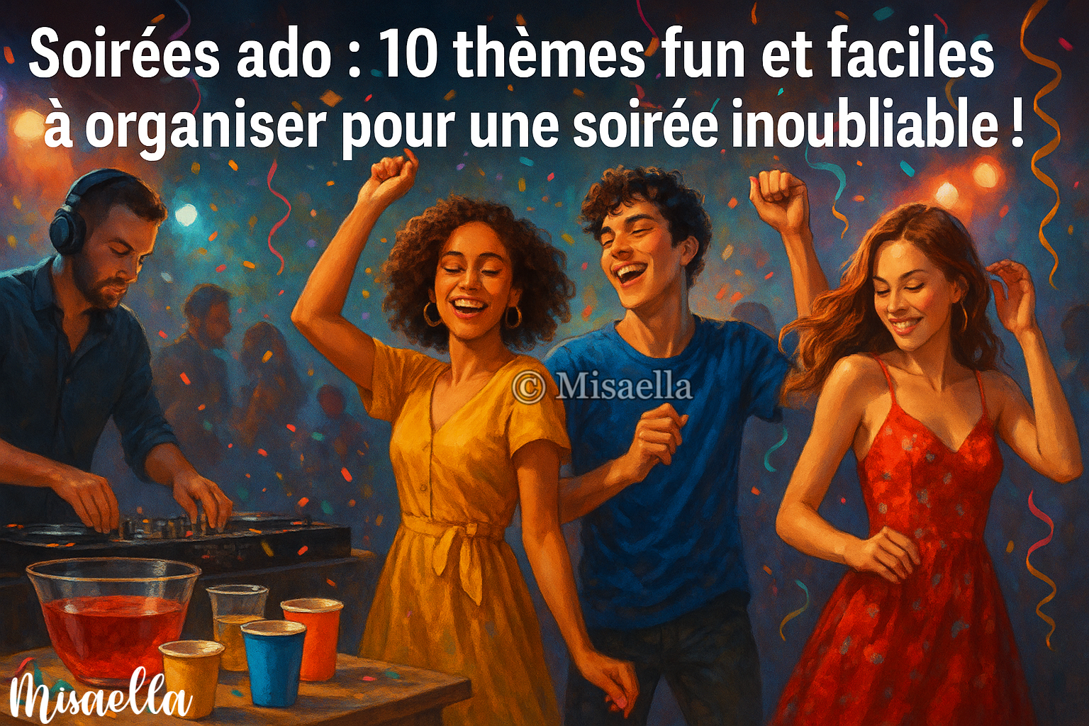 Soirées ado : 10 thèmes fun et faciles à organiser pour une soirée inoubliable ! 🪩 🕺💃