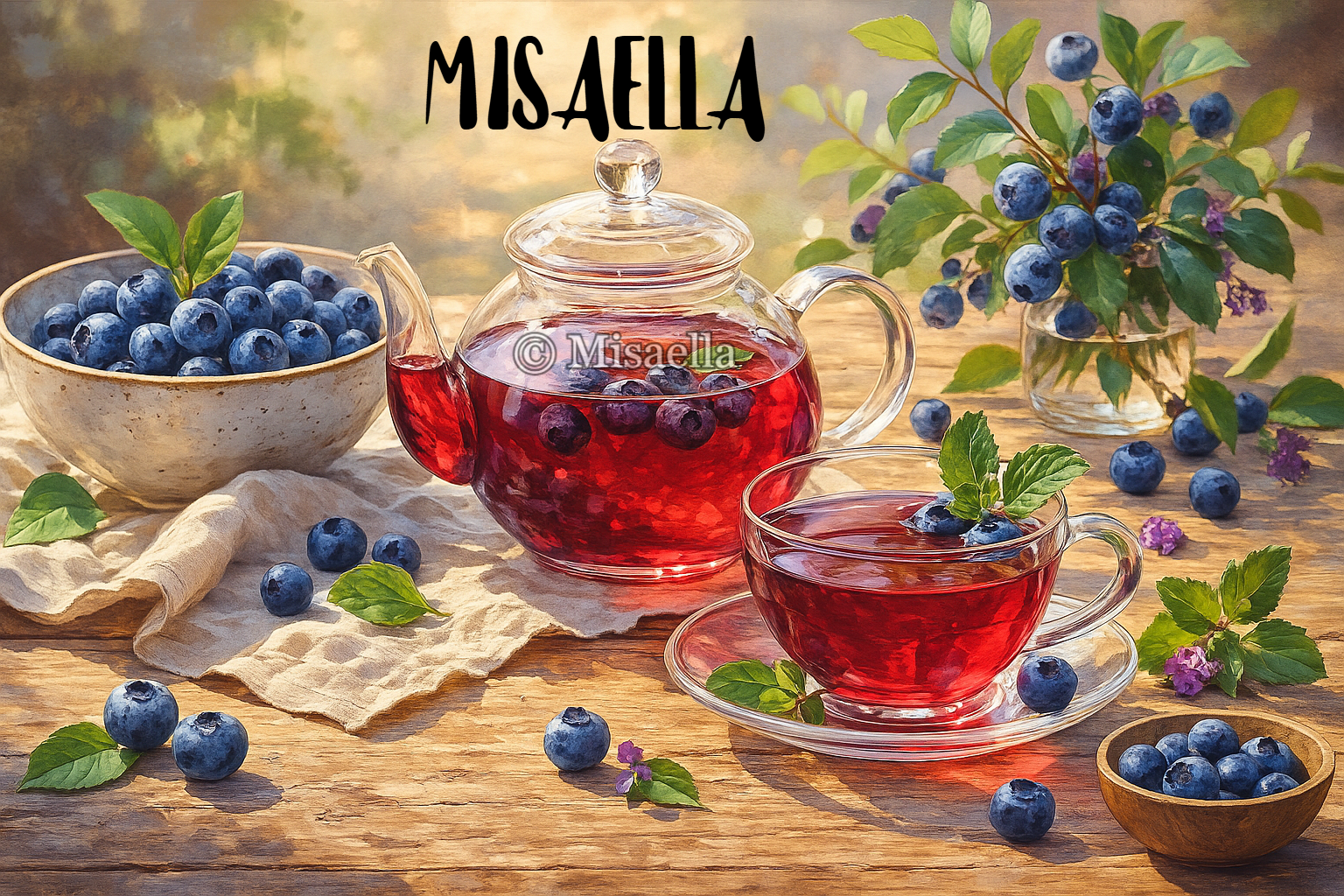 Thé myrtilles fait maison : un élixir antioxydant pour le corps 🫐☕