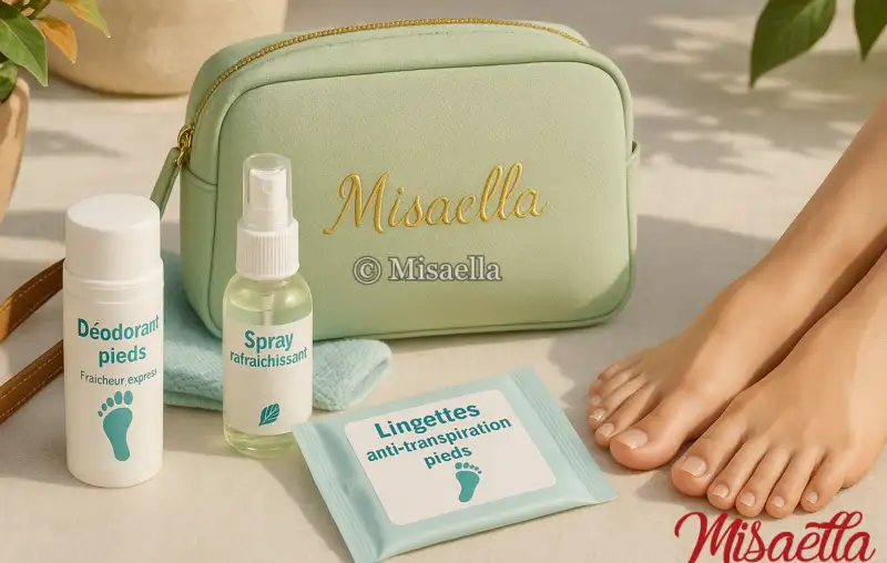DIY : Mini trousse nomade anti-transpiration fraîcheur express pour pieds et chaussures partout !