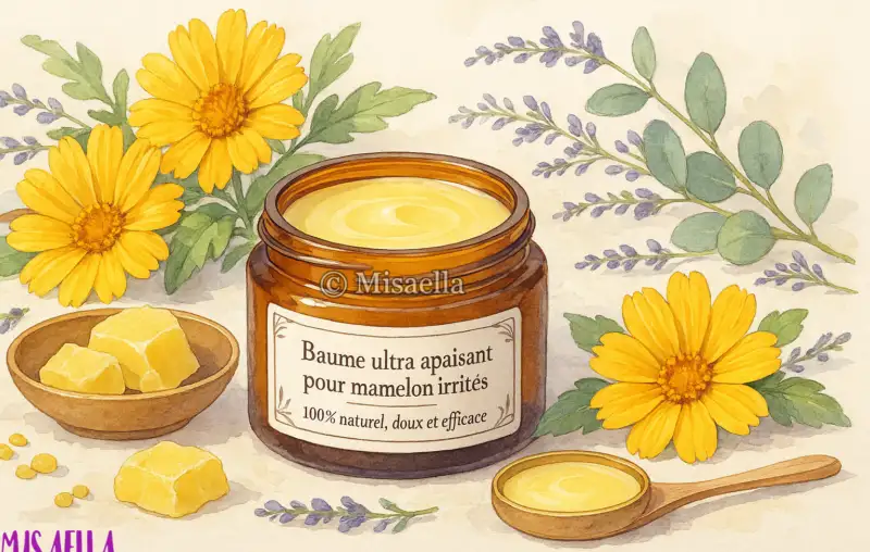 DIY : Baume ultra apaisant pour mamelons irrités 100 % naturel, doux et efficace 💛🌼