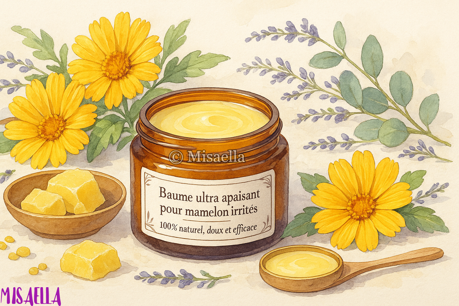 DIY : Baume ultra apaisant pour mamelons irrités 100 % naturel, doux et efficace 💛🌼