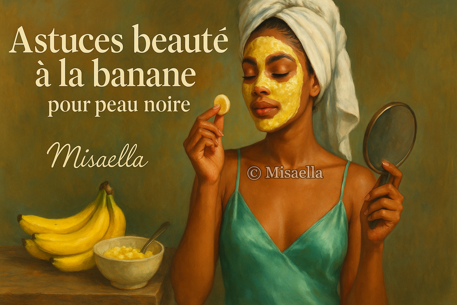 Astuces beauté à la banane pour peau noire : éclat, douceur et soin naturel🍌✨❤️