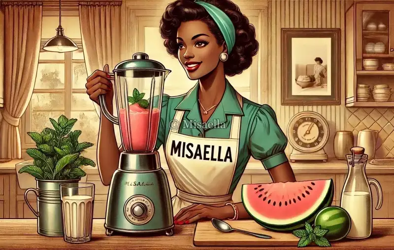 Smoothie hydratant à la pastèque et menthe