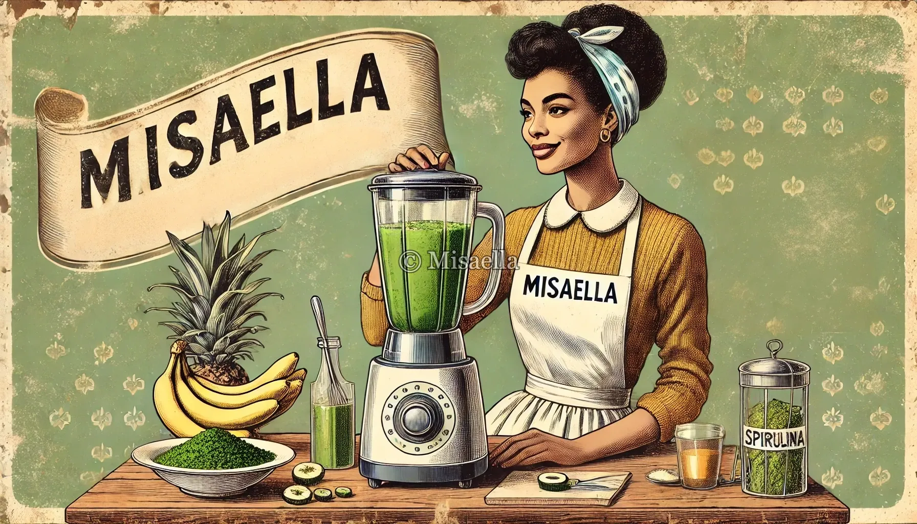 Smoothie énergisant banane et spiruline : vitalité et nutrition