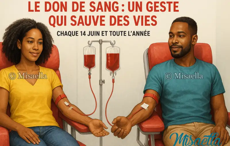 Le don de sang : un geste qui sauve des vies, chaque 14 juin et toute l’année🩸🩺 