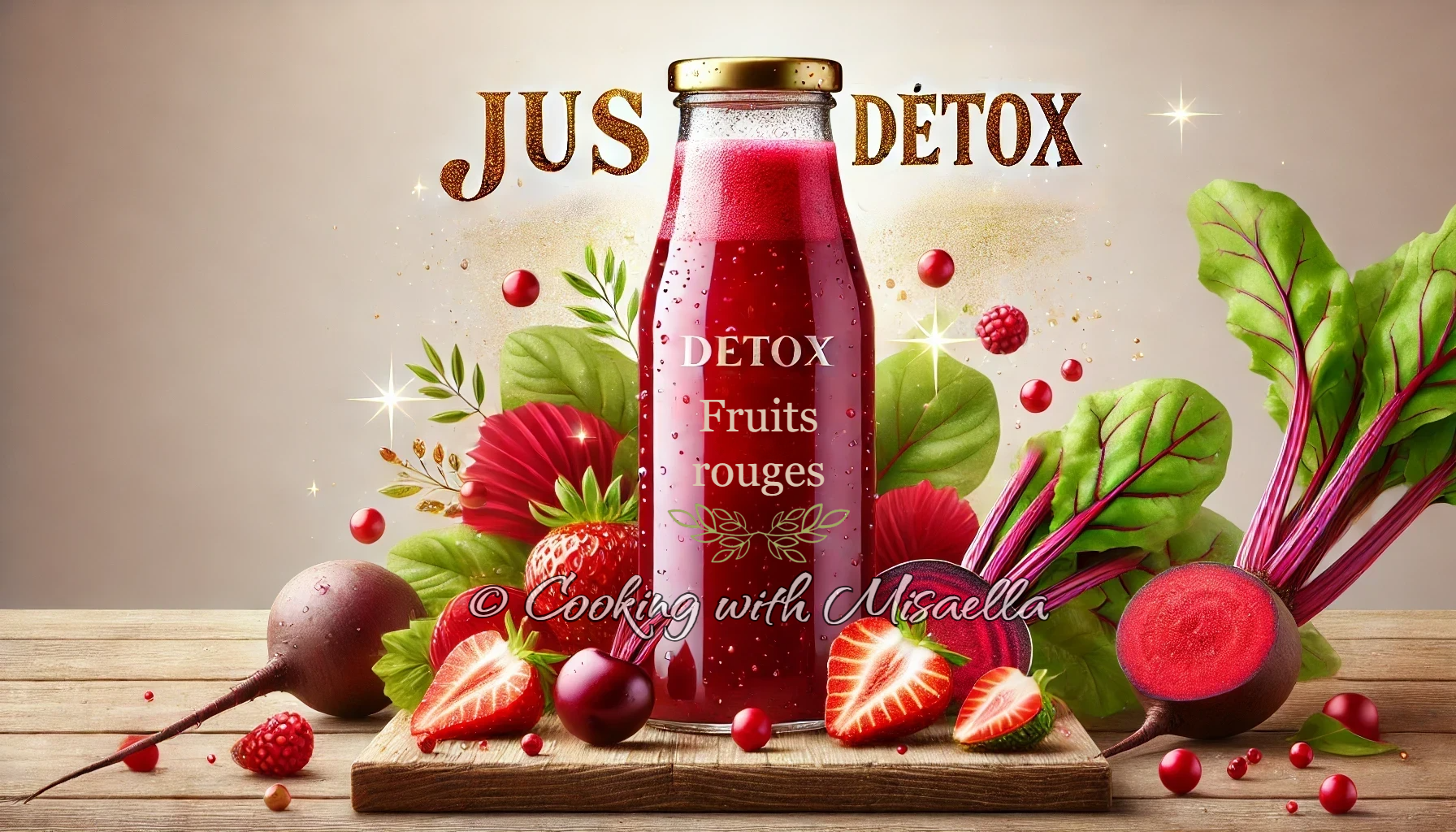 Recette jus détox fruits rouges