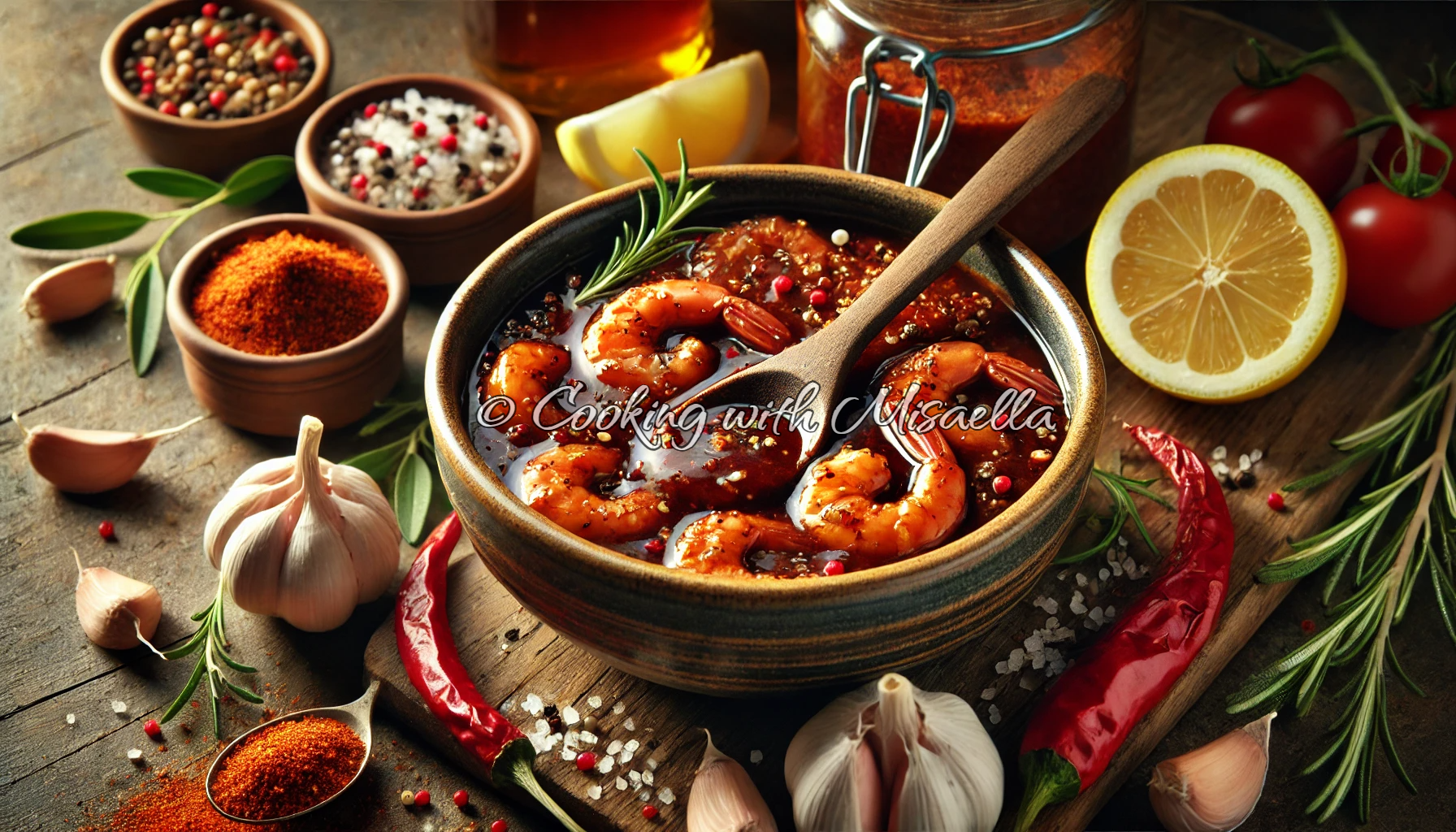 Marinade Cajun (idéale pour crevettes, poulet, porc, légumes grillés)