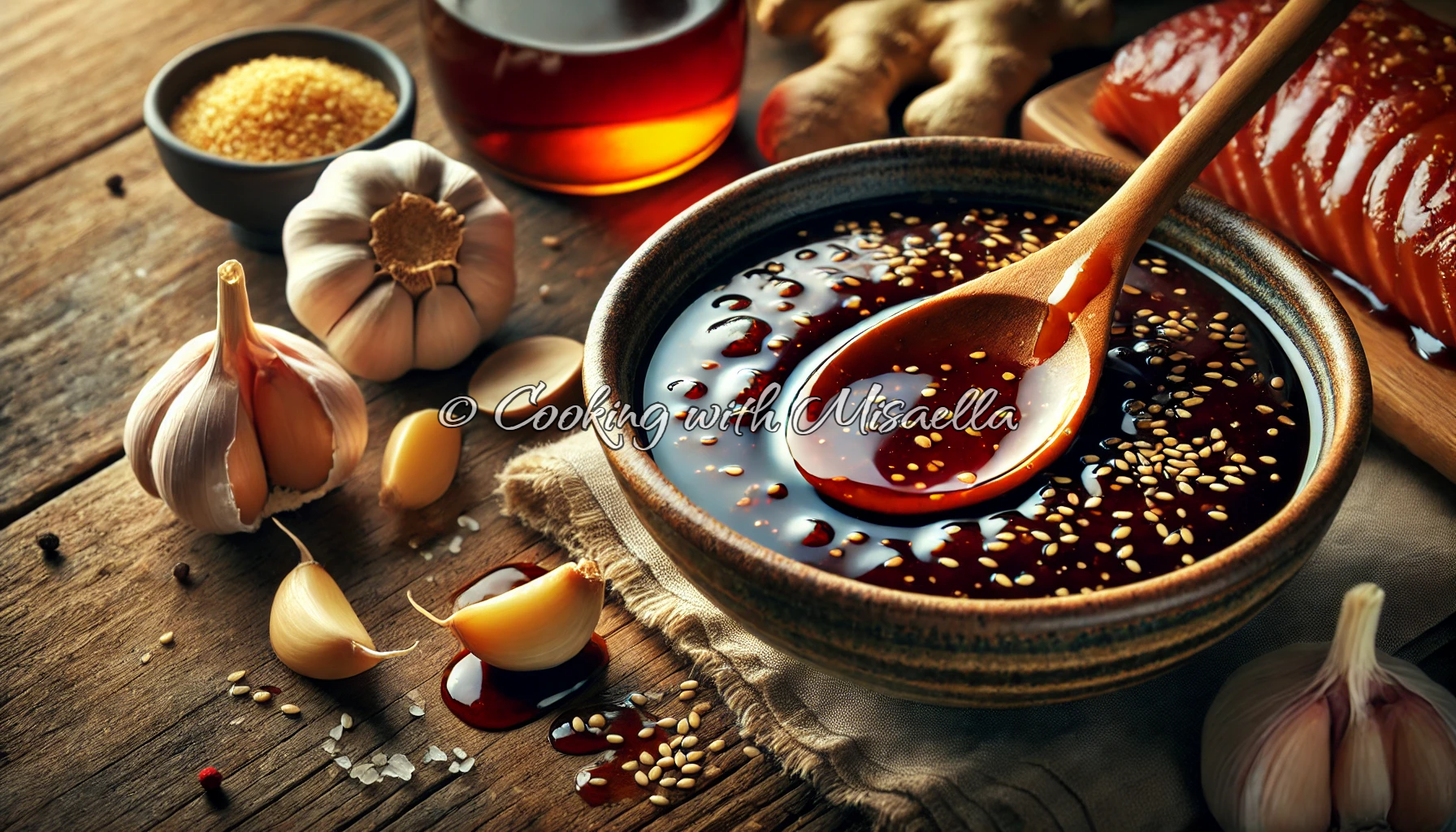 Marinade miel-soja (idéale pour poulet, saumon, tofu)