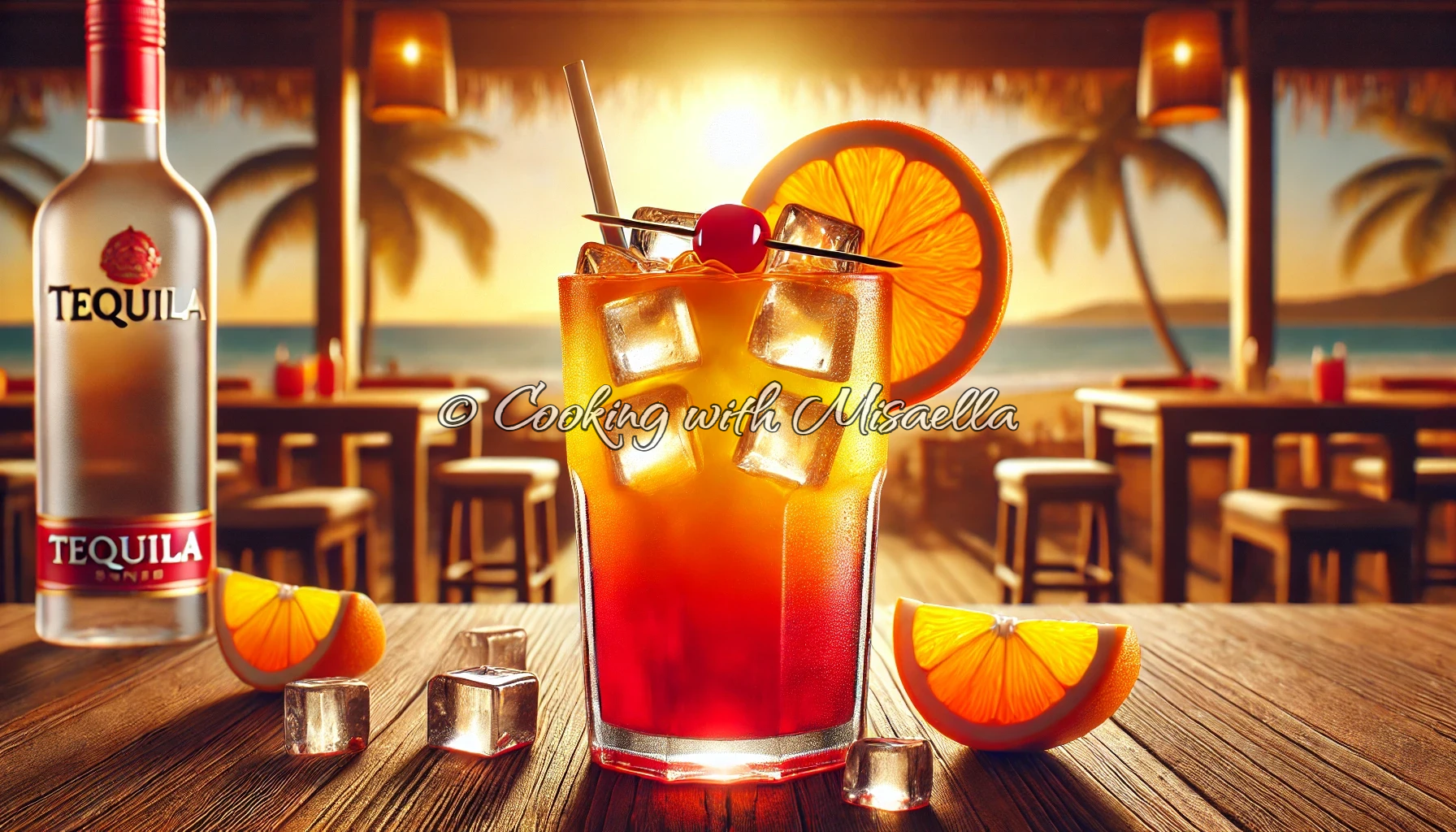 Recette du Tequila Sunrise🍹