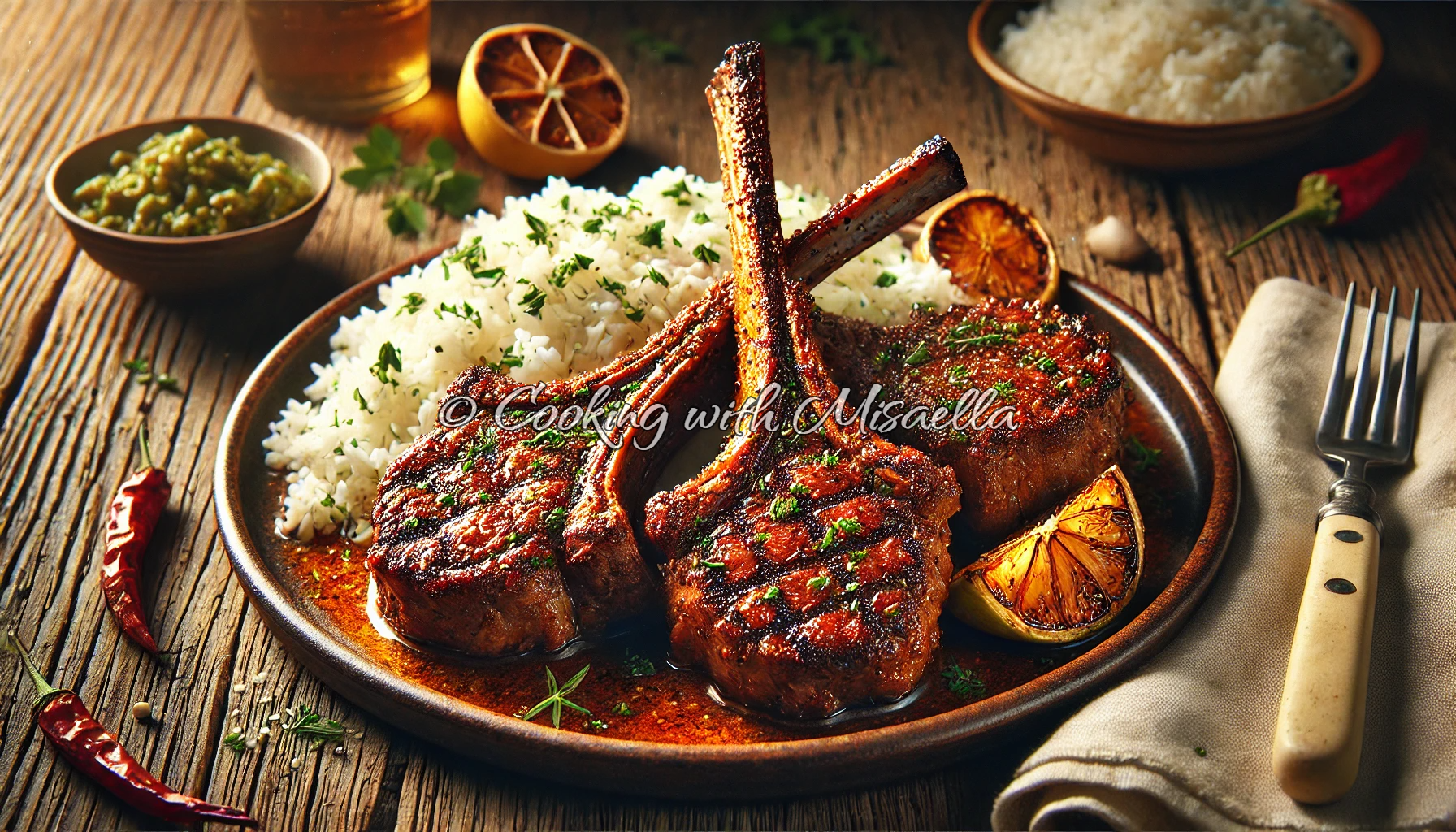 Recette des côtelettes d’agneau aux épices créoles