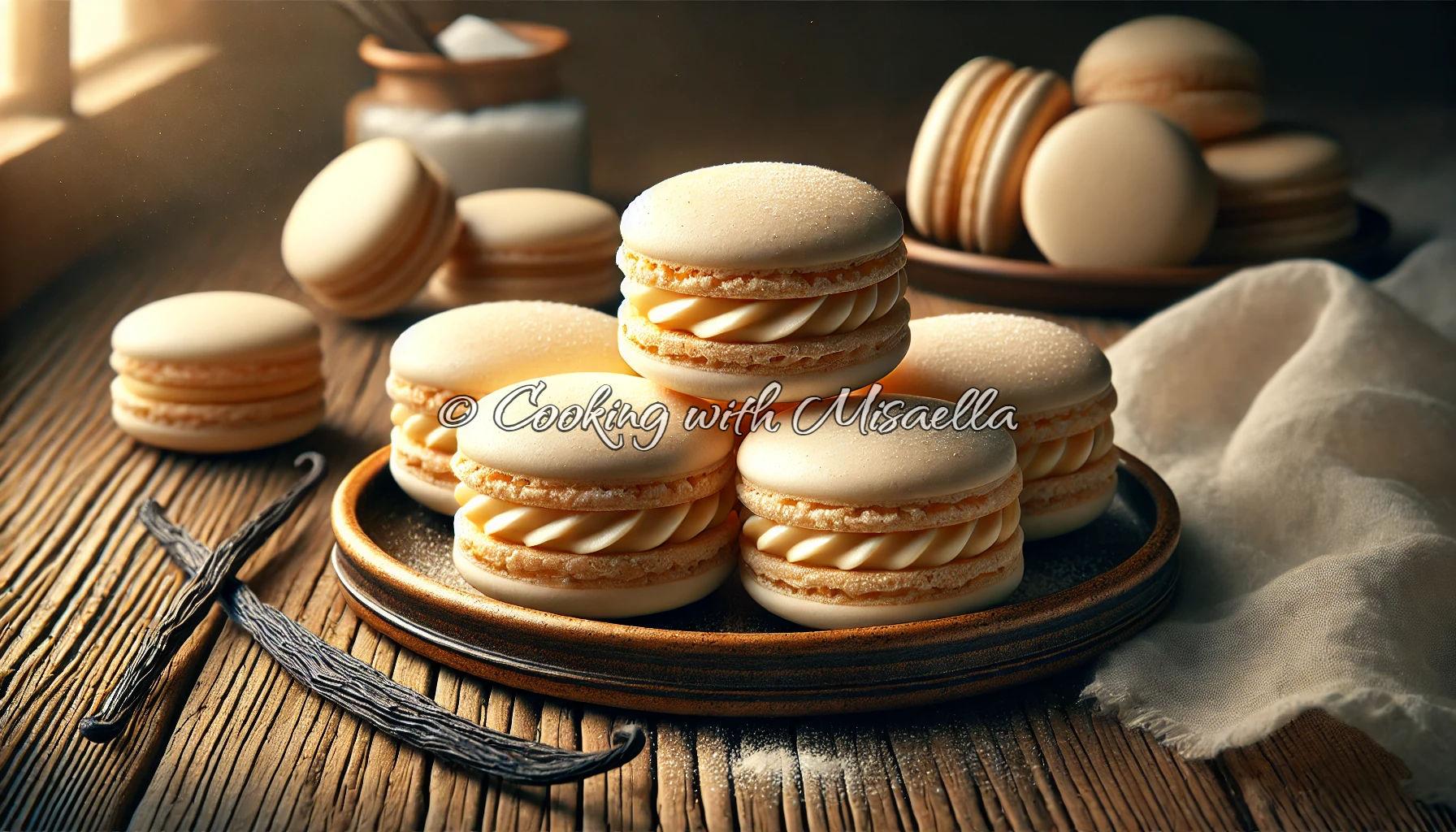 Recette des macarons à la vanille