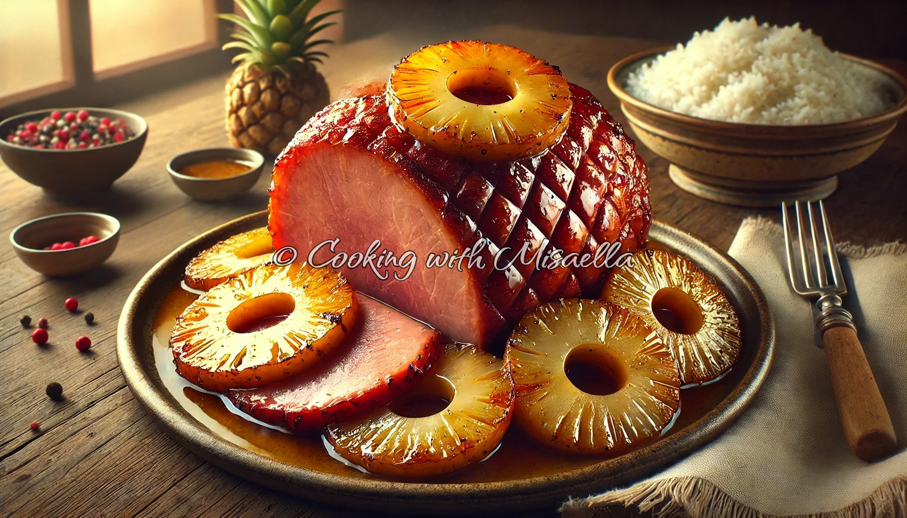 Recette du rôti de jambon à l’ananas