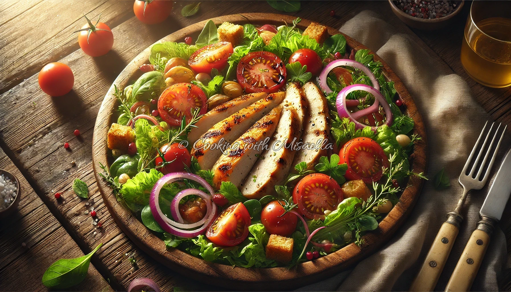 Salade équilibrée pour 2 personnes