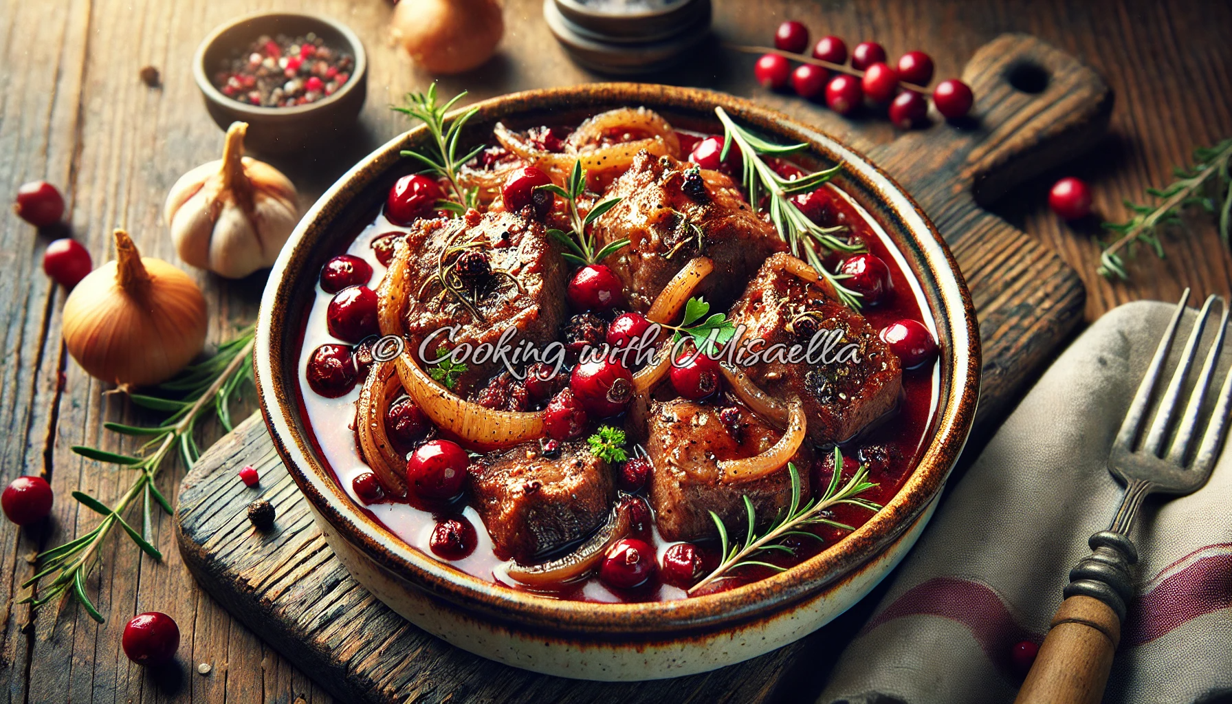 Recette du sanglier aux airelles