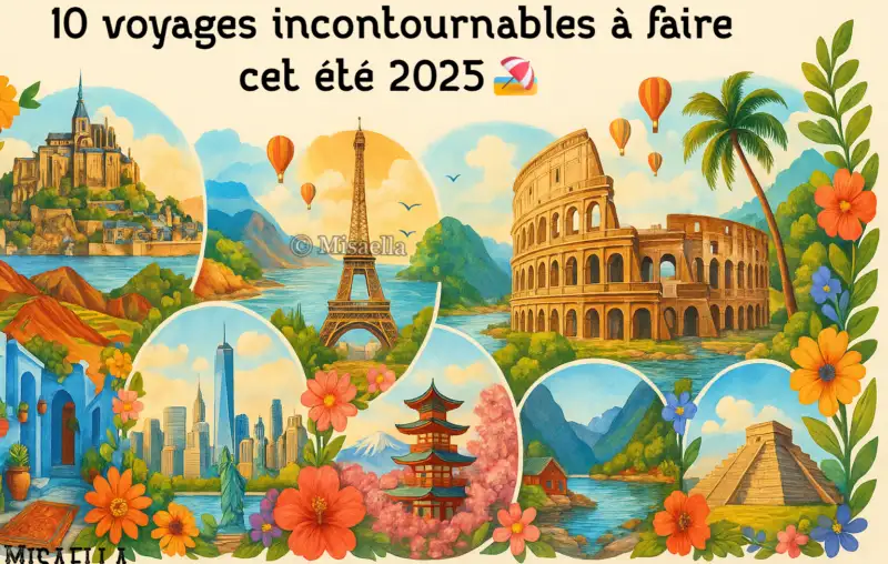 10 voyages incontournables à faire cet été 2025🏖️