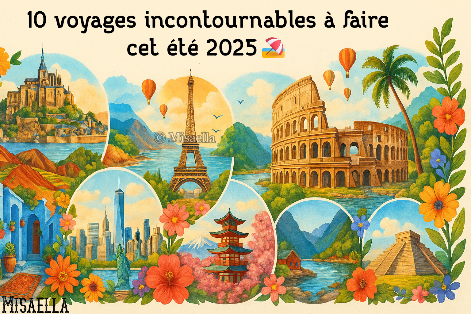 10 voyages incontournables à faire cet été 2025🏖️
