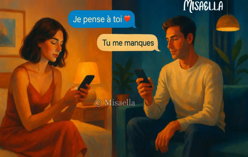 Les relations qui se construisent uniquement par SMS et en ligne📱💌