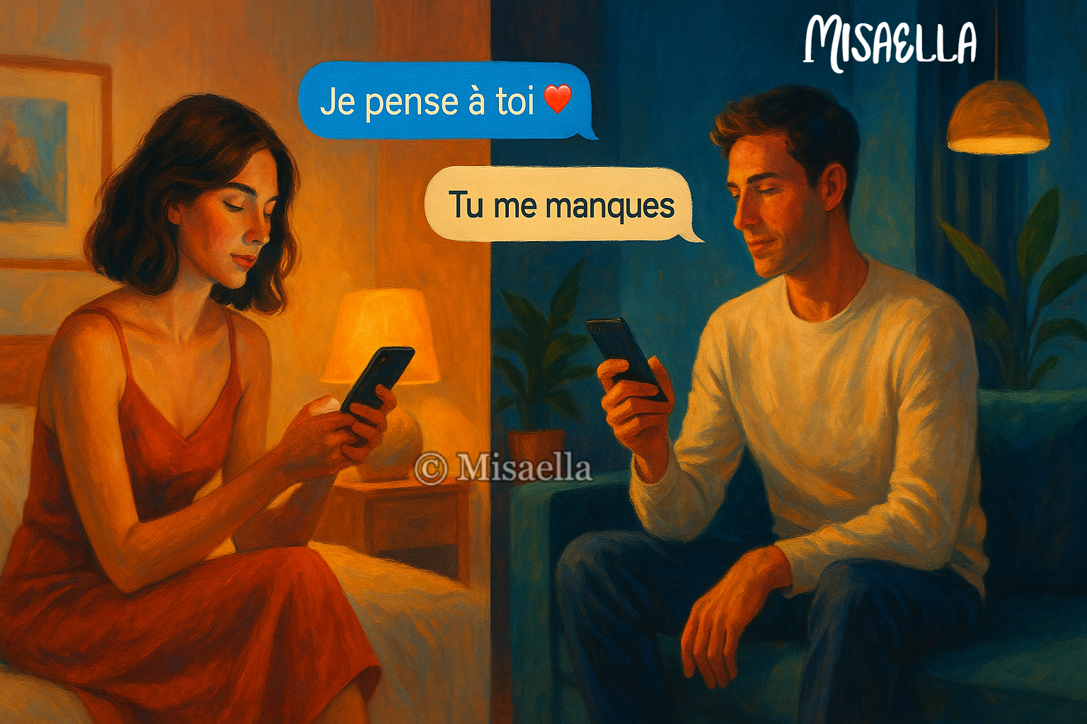 Les relations qui se construisent uniquement par SMS et en ligne📱💌