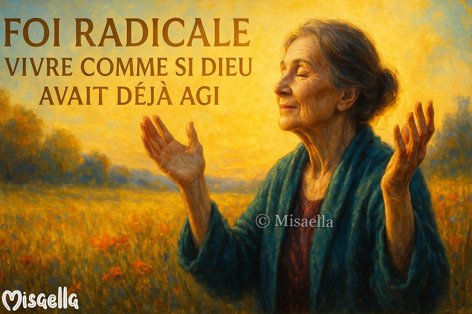 Foi radicale : vivre comme si Dieu avait déjà agi🙏
