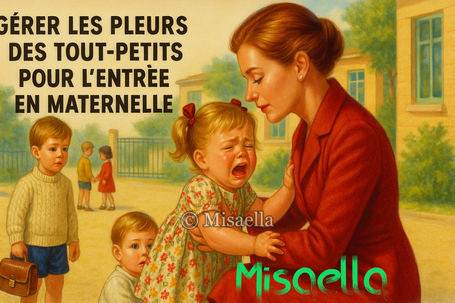 🏫 La séparation difficile du premier jour d’école : comment rassurer son enfant (et soi-même) 💕