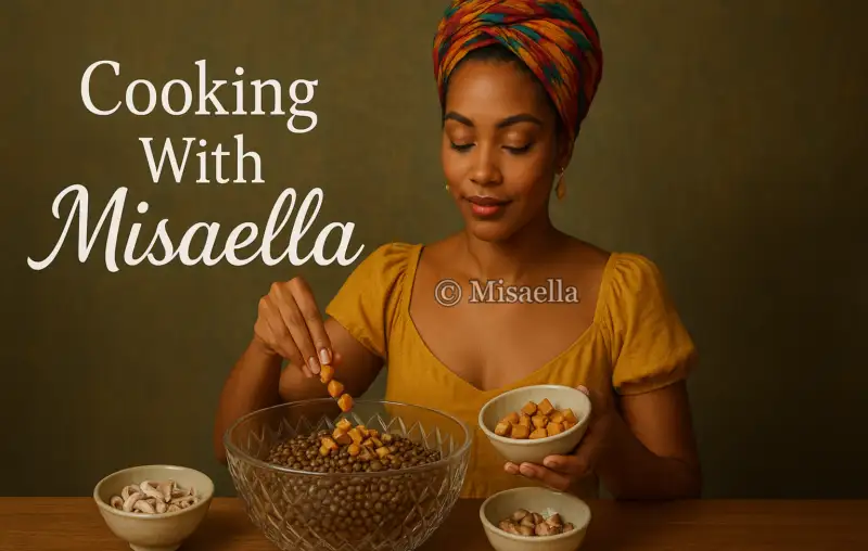 Salade tiède de lentilles, champignons et châtaignes 🍁🍂