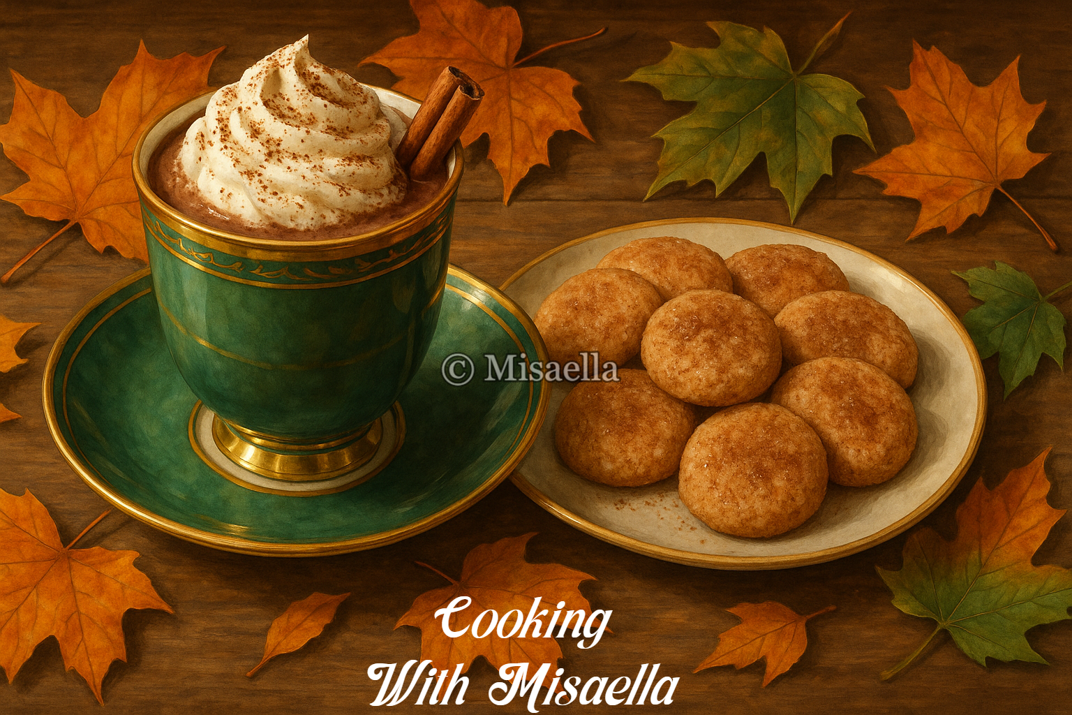 Le chocolat chaud et ses biscuits à la cannelle : une douceur irrésistible pour l’âme et le cœur☕🤗