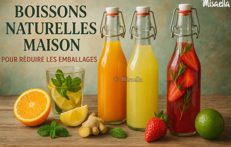 Boissons naturelles maison pour réduire les emballages🍶 🍃