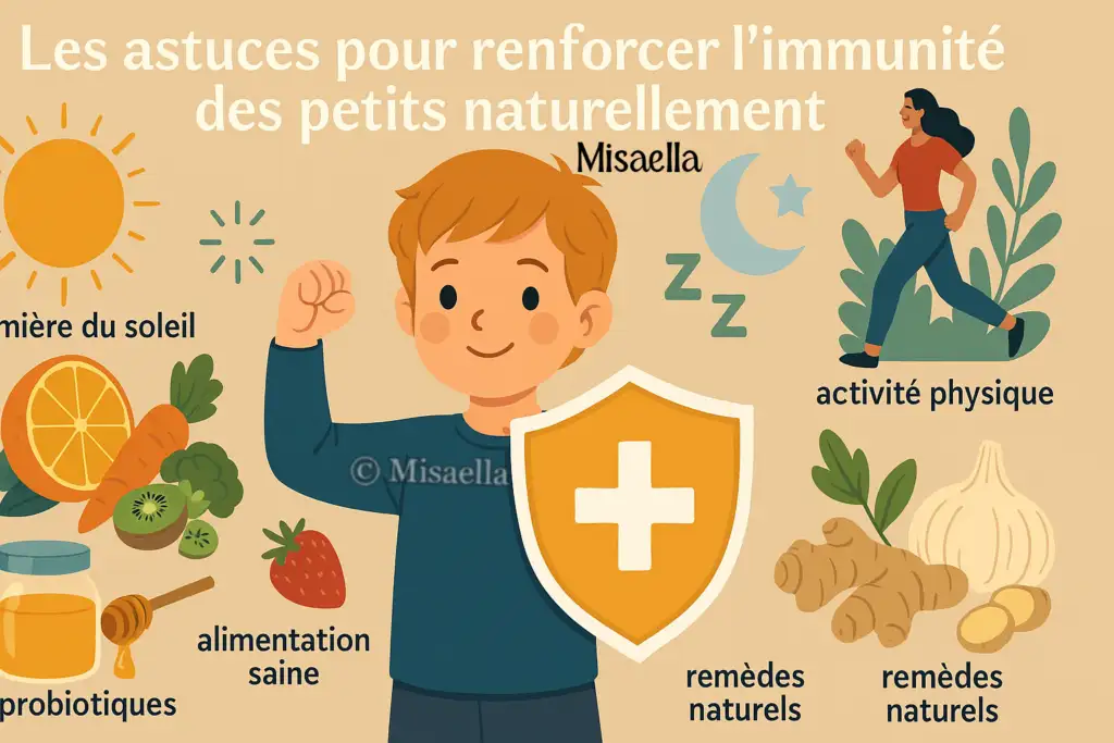 Les astuces pour renforcer l’immunité des petits naturellement🛡️