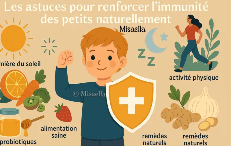 Les astuces pour renforcer l’immunité des petits naturellement🛡️
