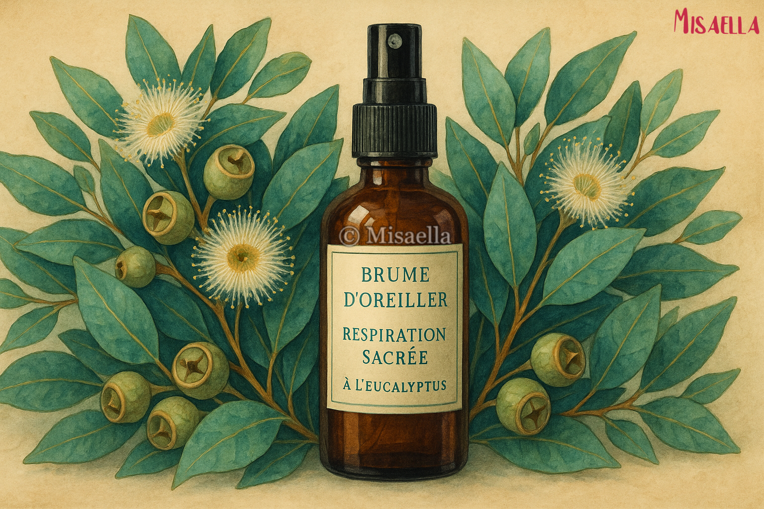 Brume d’Oreiller “Respiration Sacrée à l’Eucalyptus” : le rituel qui purifie ton sommeil