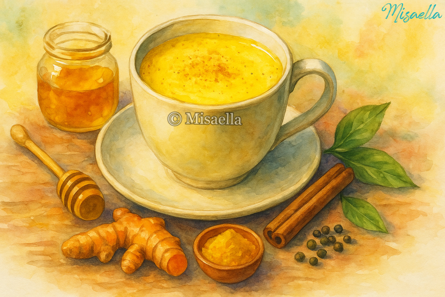 🥛 Recette maison de “Golden Milk” ayurvédique au curcuma
