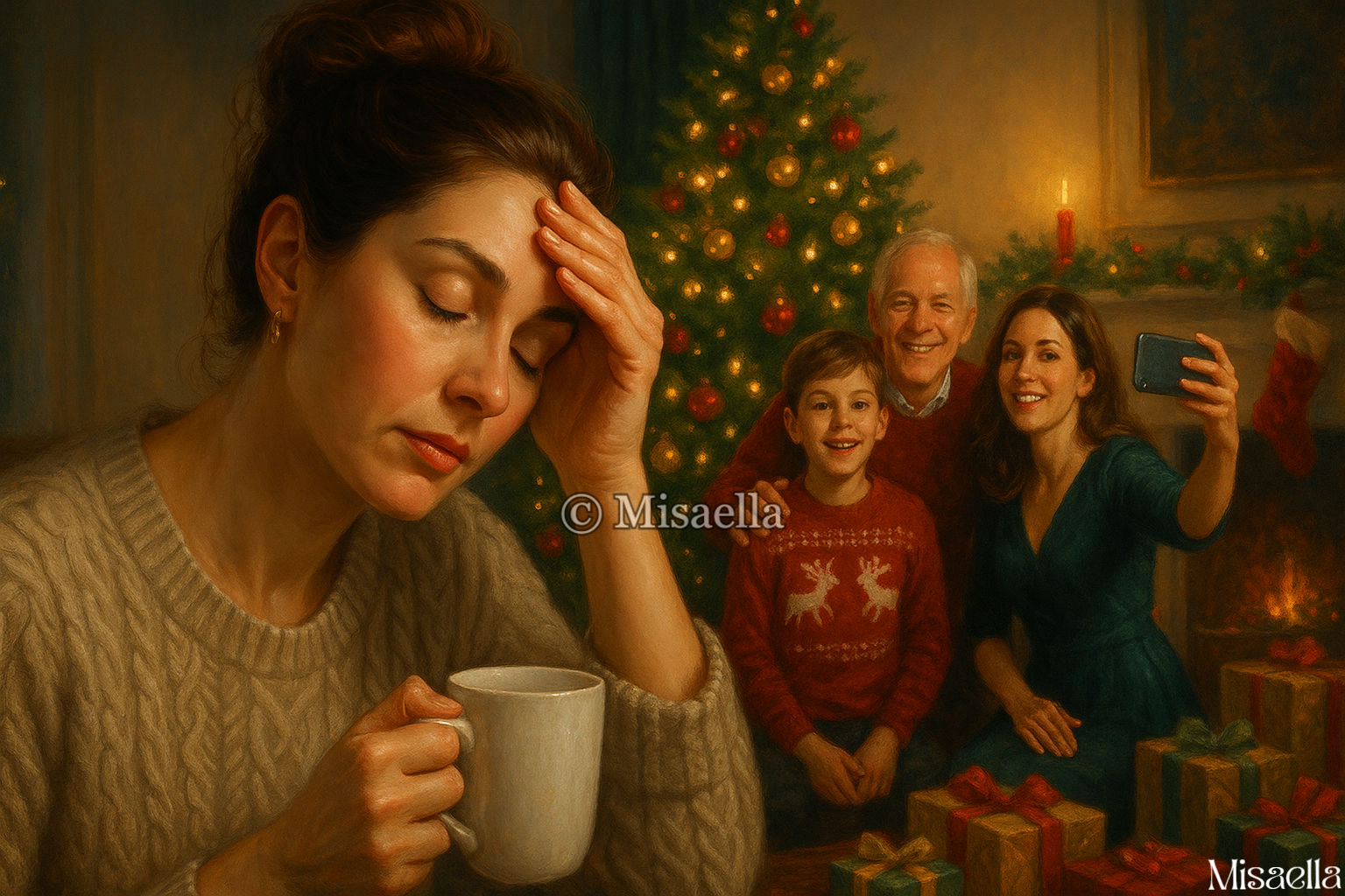 Le Noël des femmes épuisées : celles qui organisent tout mais n’apparaissent jamais sur les photos