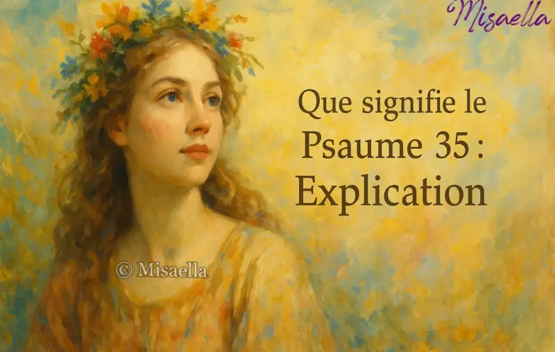 Que signifie le psaume 35 : explication📖