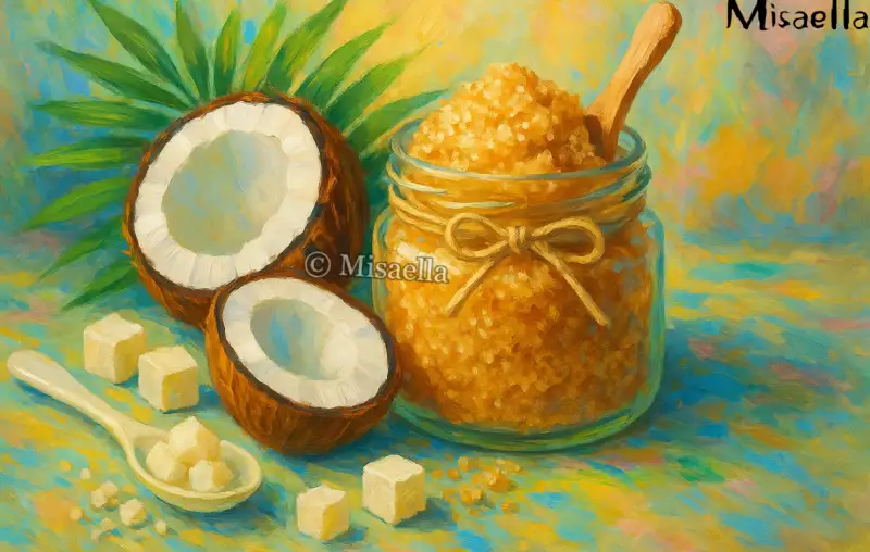 Créer un gommage exfoliant au sucre et coco 🥥