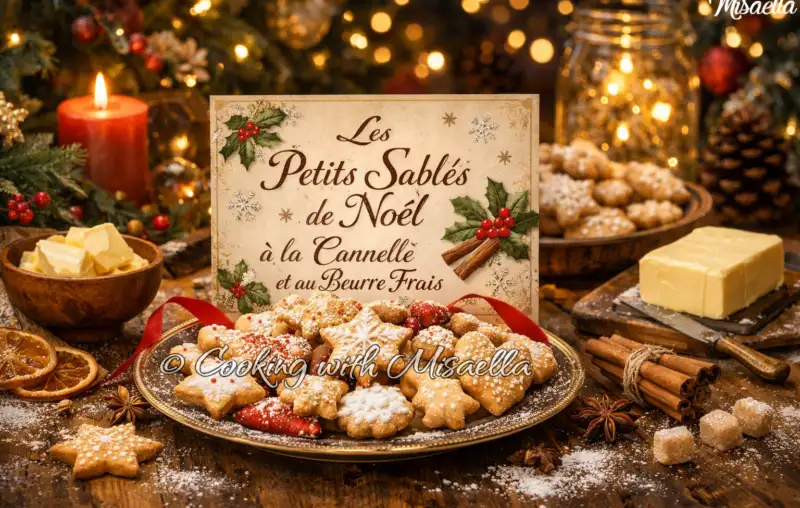 Les petits sablés de Noël à la cannelle et au beurre frais🍪🎄